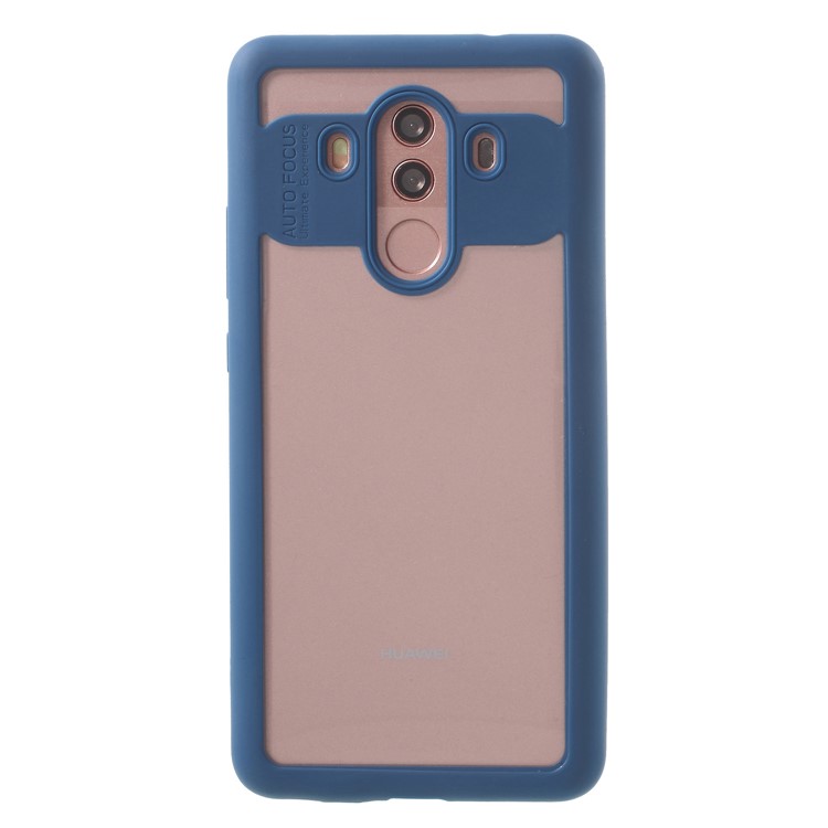 Transparent Acrylic Back + TPU Frame Combo Shell for Huawei Mate 10 Pro - Blue-2