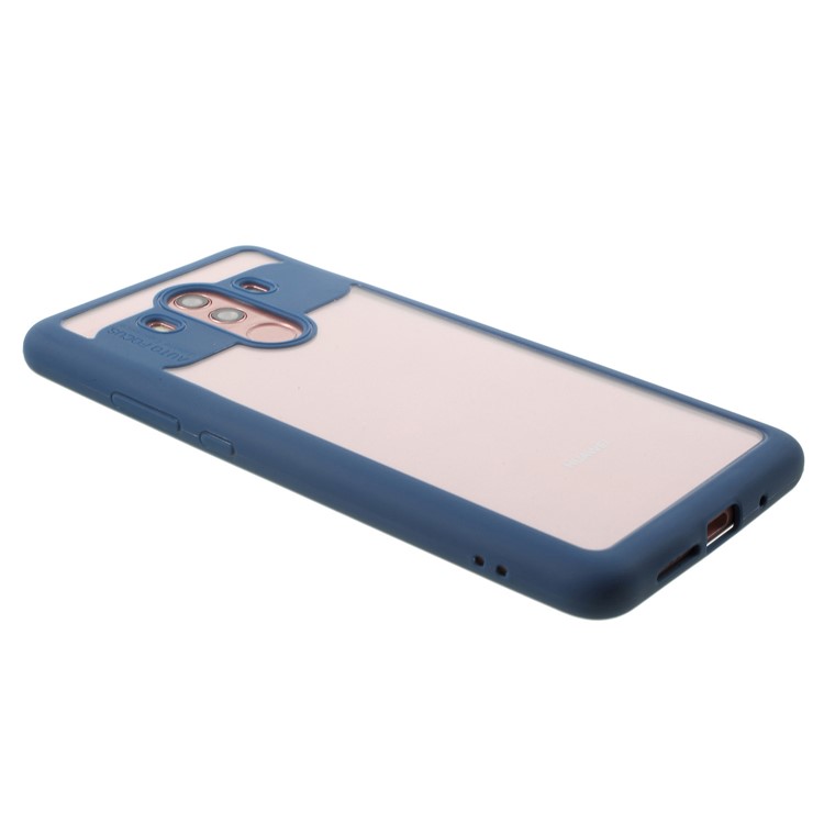 Transparent Acrylic Back + TPU Frame Combo Shell for Huawei Mate 10 Pro - Blue-3