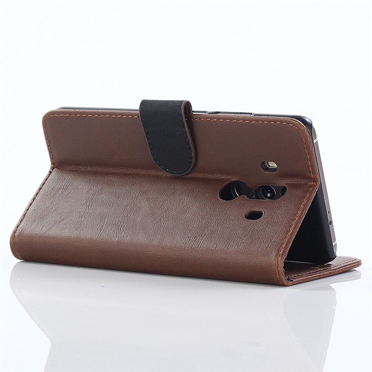 For Huawei Mate 10 Pro Crazy Horse Pattern Wallet Leather Case - Coffee-5