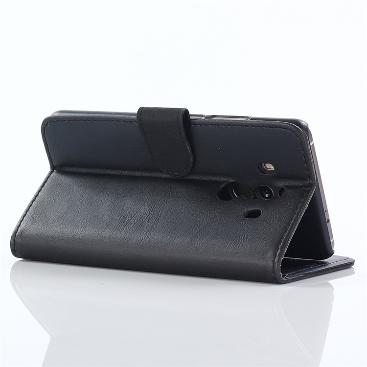 For Huawei Mate 10 Pro Crazy Horse Pattern Wallet Leather Shell - Black-4