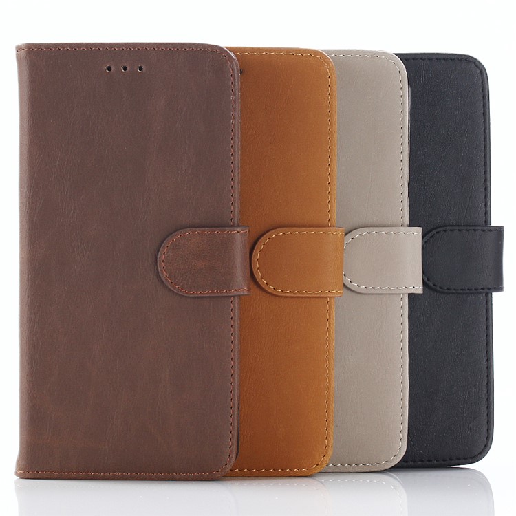 Retro Crazy Horse Stand Leather Wallet Phone Casing for Huawei Mate 10 Lite / Maimang 6 / nova 2i / Honor 9i (India) - Coffee-10