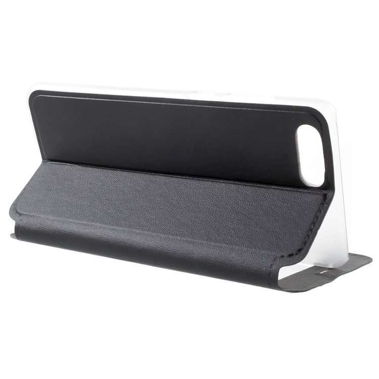 For Huawei Honor V10 / View 10 Flip Leather Case with View Window - Black-4