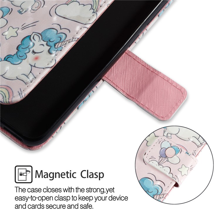 Vivid Pattern Stand Leather Wallet Cellphone Case for Huawei Mate 10 Lite / nova 2i / Maimang 6 / Honor 9i (India) - Unicorns-3