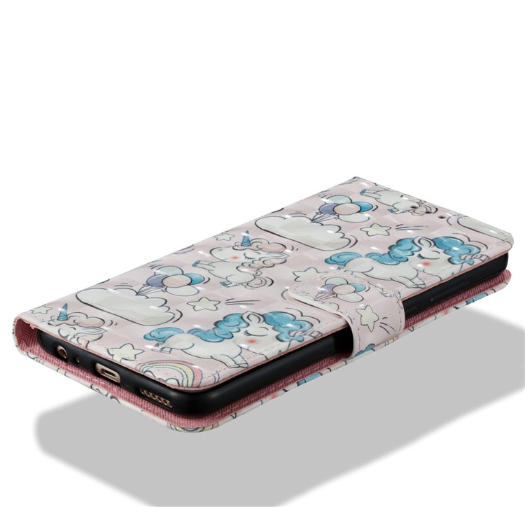 Vivid Pattern Stand Leather Wallet Cellphone Case for Huawei Mate 10 Lite / nova 2i / Maimang 6 / Honor 9i (India) - Unicorns-5