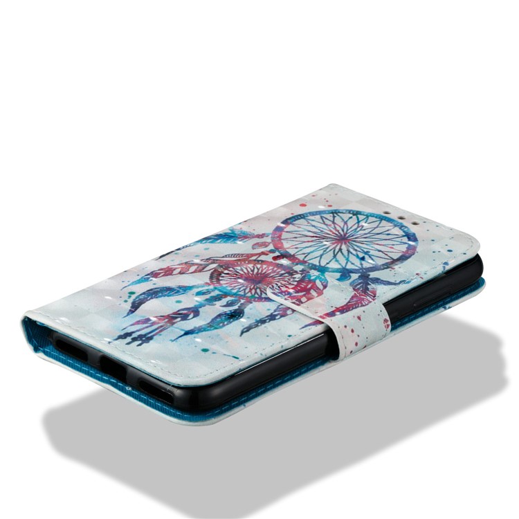 3D Vivid Pattern Stand Leather Wallet Phone Casing Cover for Huawei P9 Lite Mini / Enjoy 7 / Y6 Pro (2017) - Colorful Dream Catcher-5