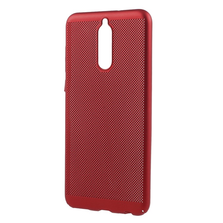 Hollow Mesh Heat Dissipation PC Protection Mobile Back Shell for Huawei Mate 10 Lite / nova 2i / Maimang 6 / Honor 9i (India) - Red-2