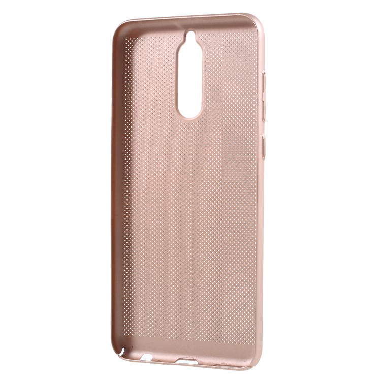 Hohlmaschenwärmeableitungsplastikhandyfall Für Huawei Kameraden 10 Lite / nova 2i / Maimang 6 / Ehre 9i (Indien) - Gold-3