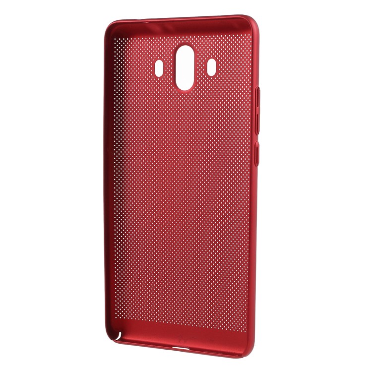 Hollow Mesh Heat Dissipation Hard PC Mobile Case for Huawei Mate 10 - Red-3