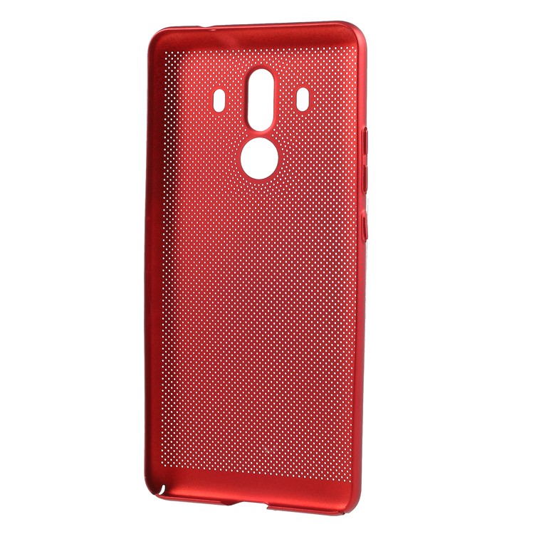 Hollow Mesh Heat Dissipating Hard PC Shell for Huawei Mate 10 Pro - Red-3