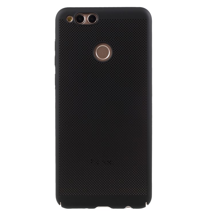 Hollow Mesh Heat Dissipation PC Cover Case for Huawei Honor 7X - Black-1