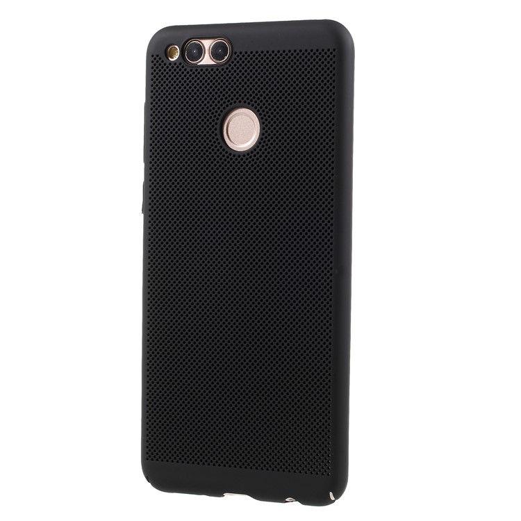 Hollow Mesh Heat Dissipation PC Cover Case for Huawei Honor 7X - Black-3