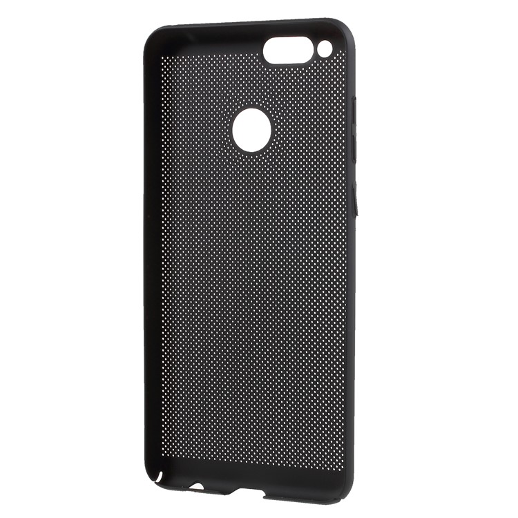 Hollow Mesh Heat Dissipation PC Cover Case for Huawei Honor 7X - Black-6