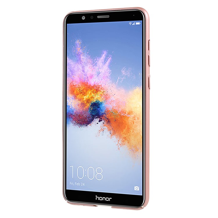 Hollow Mesh Heat Dissipation PC Protection Case Shell for Huawei Honor 7X - Rose Gold-2