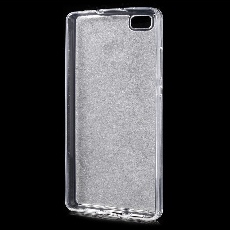 Glitter Powder TPU Phone Cover for Huawei Ascend P8 Lite - Silver-2