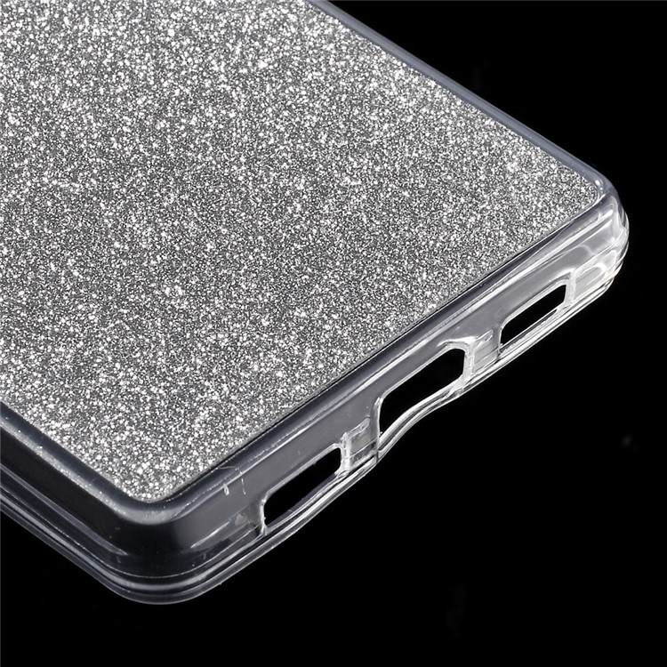 Glitter Powder TPU Phone Cover for Huawei Ascend P8 Lite - Silver-5