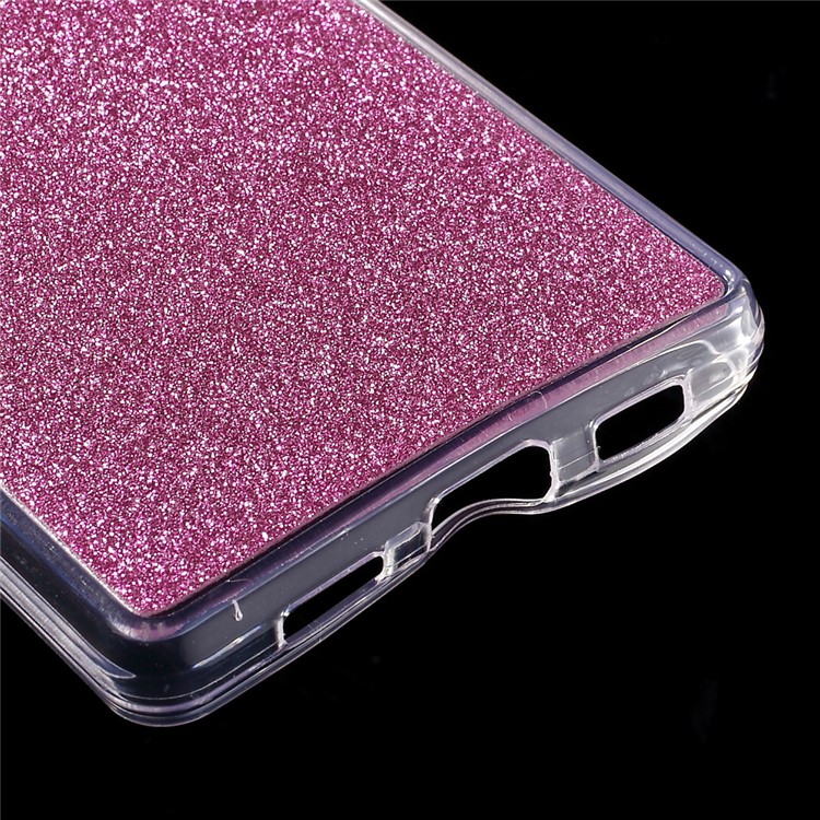 Glitter Powder TPU Phone Case for Huawei Ascend P8 Lite - Rose-5