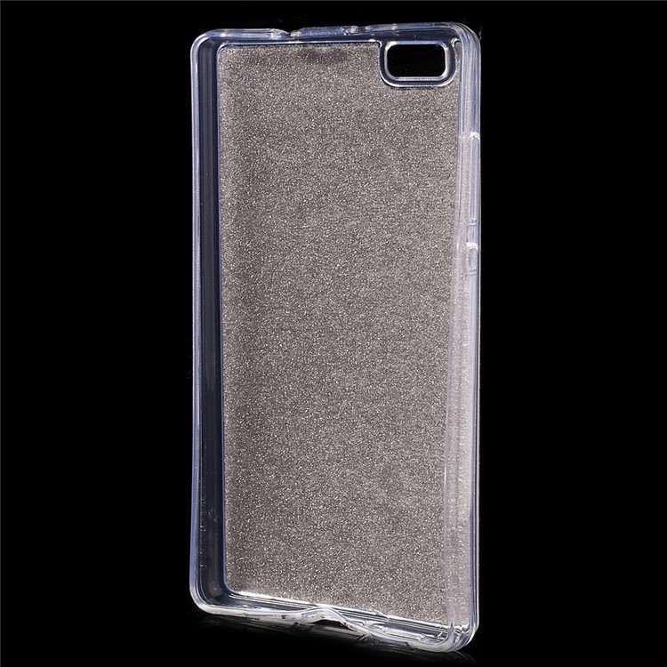 Glitter Powder TPU Phone Cover for Huawei Ascend P8 Lite - Gold-2