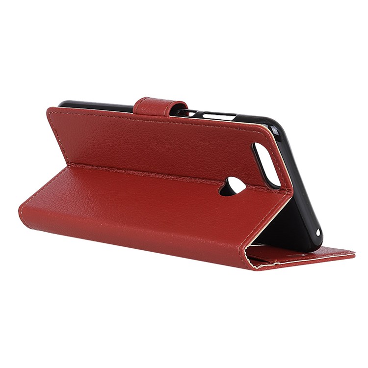 Litchi Texture Wallet Stand Leather Mobile Cover for Huawei Honor 9 Youth Edition/Honor 9 Lite - Brown-6