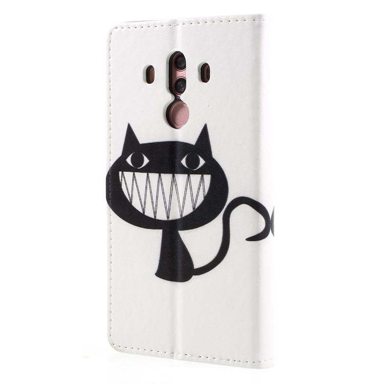 Pattern Printing Magnetic Leather Stand Case for Huawei Mate 10 Pro - Cartoon Cat-2