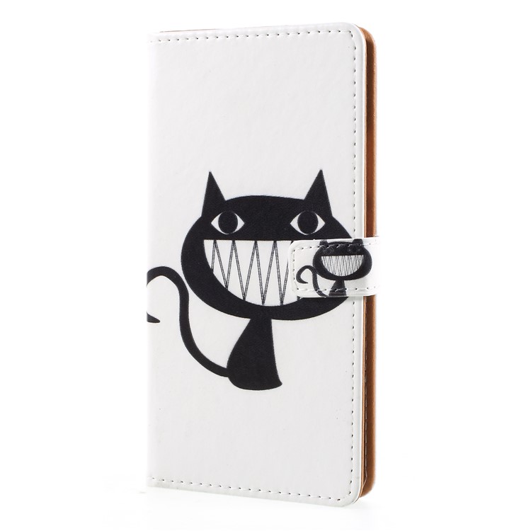 Pattern Printing Magnetic Leather Stand Case for Huawei Mate 10 Pro - Cartoon Cat-3