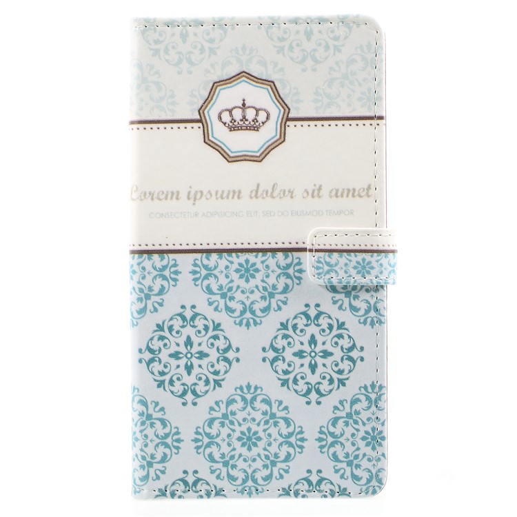 Pattern Printing Magnetic Leather Stand Shell for Huawei Mate 10 Pro - Crown-1