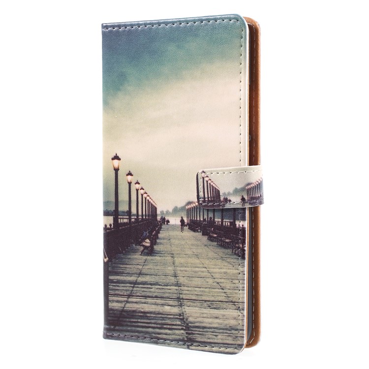 Pattern Printing Magnetic Leather Stand Phone Cover for Huawei Mate 10 Pro - Street-3