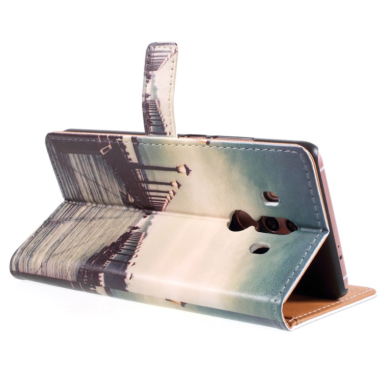 Pattern Printing Magnetic Leather Stand Phone Cover for Huawei Mate 10 Pro - Street-4