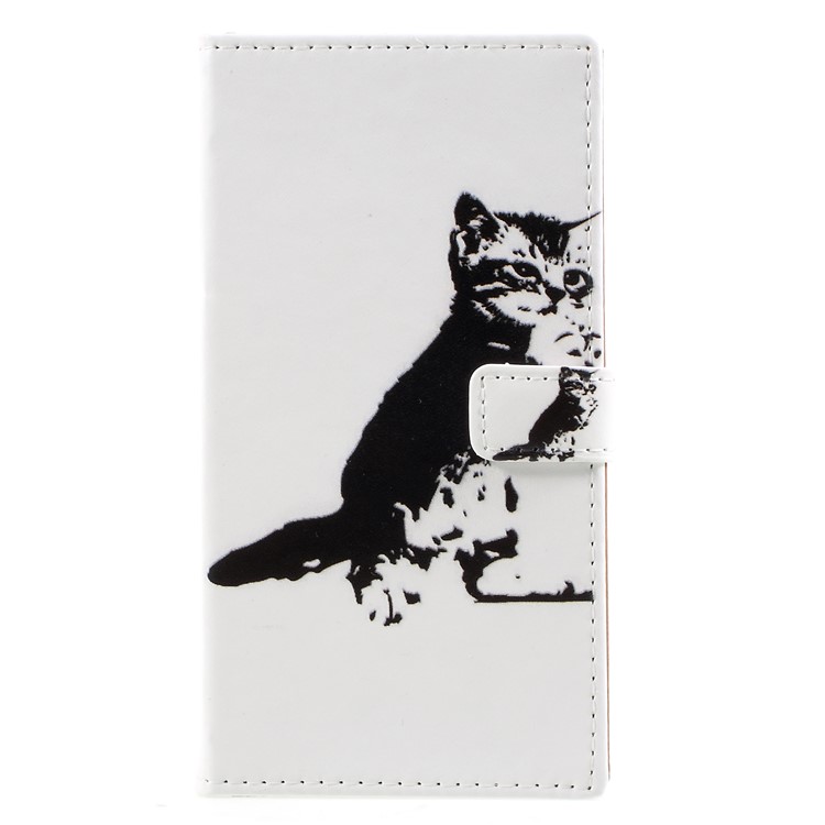 Pattern Printing Magnetic Leather Stand Phone Accessory Cover for Huawei Y6 Pro (2017) / Enjoy 7 / P9 lite mini - Cat-1