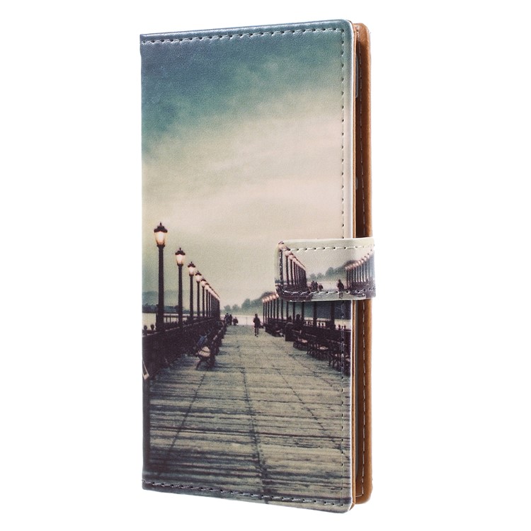 Pattern Printing Magnetic Leather Stand Mobile Accessory Case for Huawei Y6 Pro (2017) / Enjoy 7 / P9 lite mini - Street-3
