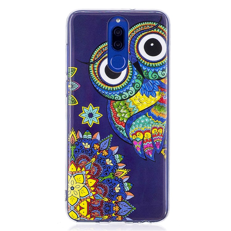Luminous Glow Pattern Printing TPU Shell for Huawei Mate 10 Lite / nova 2i / Maimang 6 / Honor 9i (India) - Colorful Owl-1