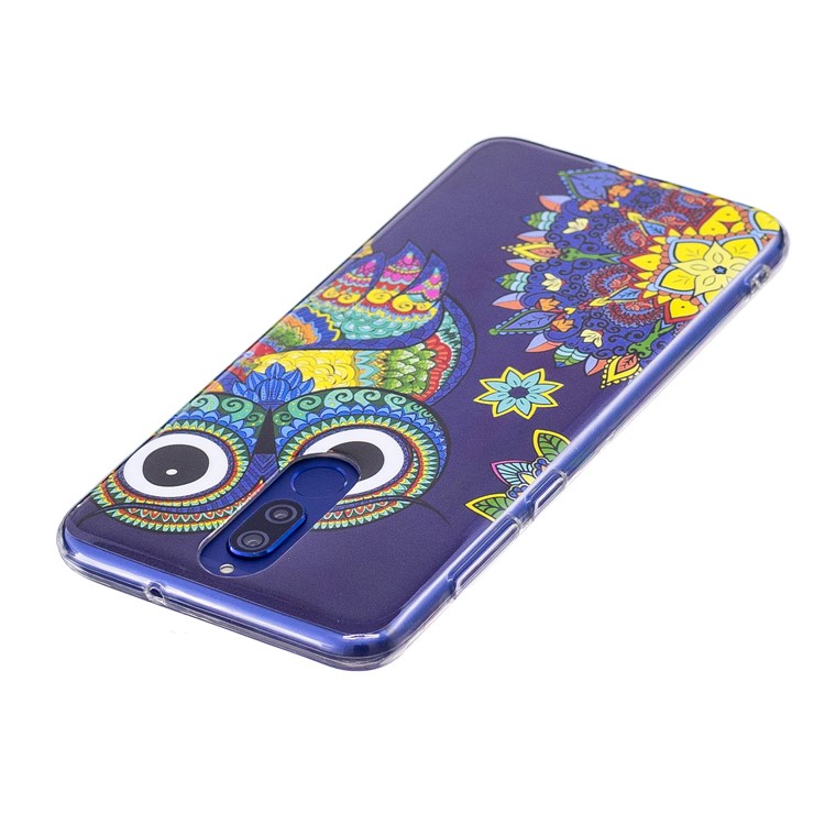 Luminous Glow Pattern Printing TPU Shell for Huawei Mate 10 Lite / nova 2i / Maimang 6 / Honor 9i (India) - Colorful Owl-3