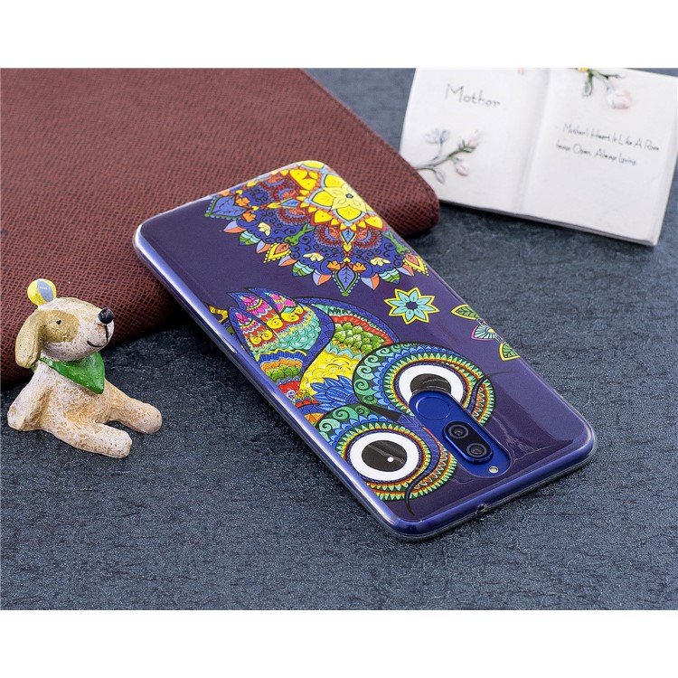 Luminous Glow Pattern Printing TPU Shell for Huawei Mate 10 Lite / nova 2i / Maimang 6 / Honor 9i (India) - Colorful Owl-5