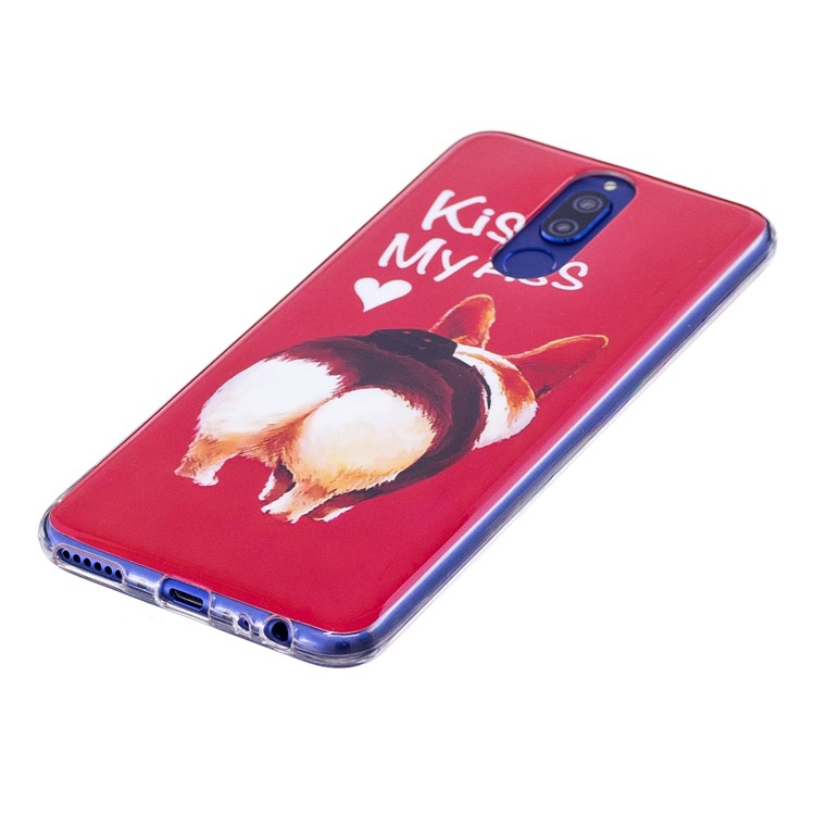 Luminous Glow Pattern Printing TPU Phone Casing for Huawei Mate 10 Lite / nova 2i / Maimang 6 / Honor 9i (India) - Corgi Butt-2
