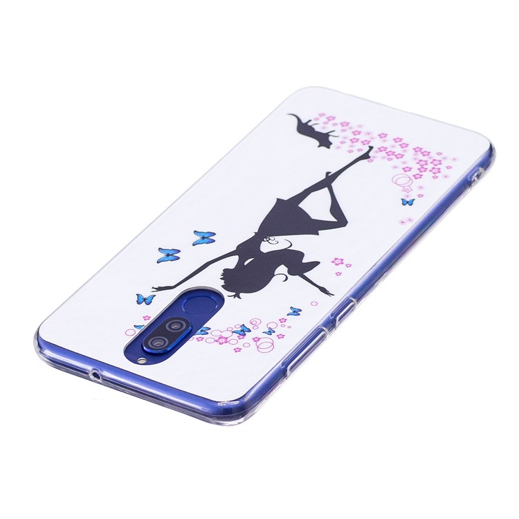 Luminous Glow Pattern Printing TPU Cover for Huawei Mate 10 Lite / nova 2i / Maimang 6 / Honor 9i (India) - Dancing Girl-3