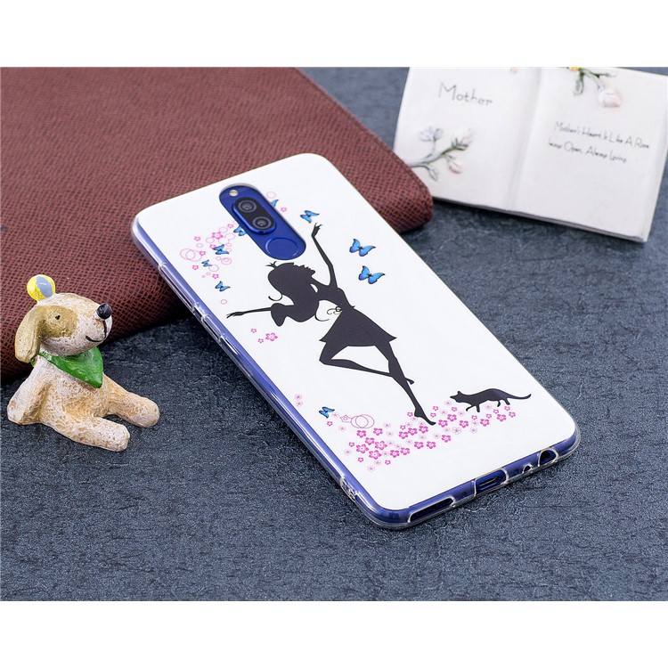 Luminous Glow Pattern Printing TPU Cover for Huawei Mate 10 Lite / nova 2i / Maimang 6 / Honor 9i (India) - Dancing Girl-4