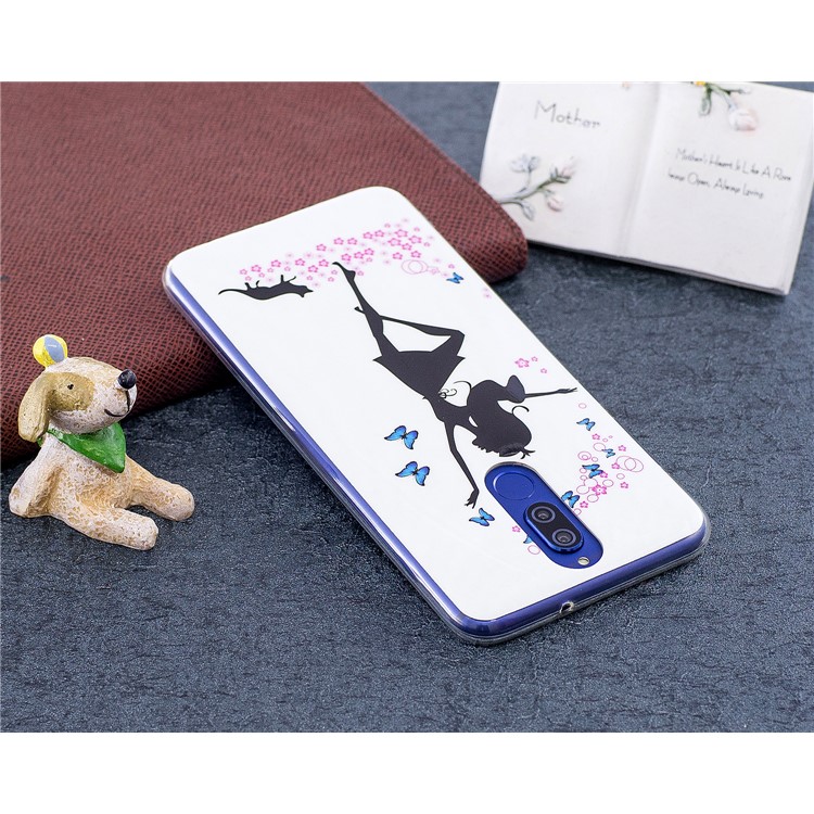 Luminous Glow Pattern Printing TPU Cover for Huawei Mate 10 Lite / nova 2i / Maimang 6 / Honor 9i (India) - Dancing Girl-5