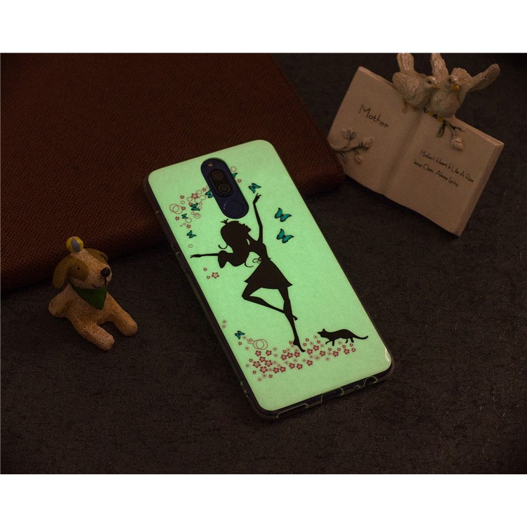 Luminous Glow Pattern Printing TPU Cover for Huawei Mate 10 Lite / nova 2i / Maimang 6 / Honor 9i (India) - Dancing Girl-6