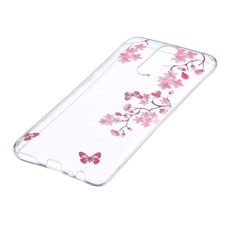 Pattern Printing IMD TPU Shell for Huawei Mate 10 Lite / nova 2i / Maimang 6 / Honor 9i (India) - Flowers and Butterflies-2