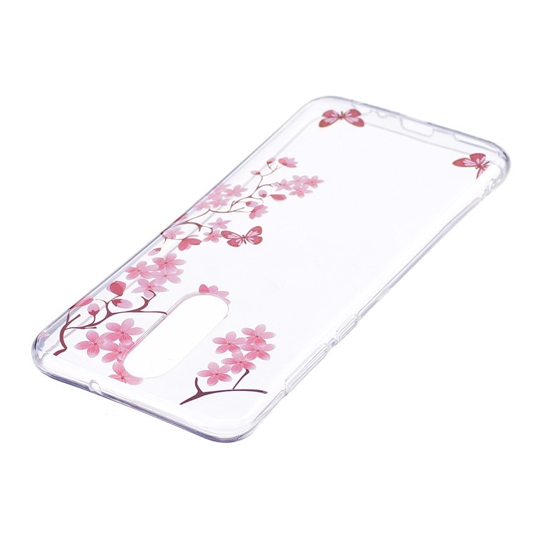 Pattern Printing IMD TPU Shell for Huawei Mate 10 Lite / nova 2i / Maimang 6 / Honor 9i (India) - Flowers and Butterflies-3