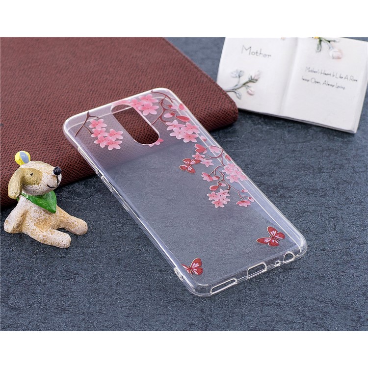 Pattern Printing IMD TPU Shell for Huawei Mate 10 Lite / nova 2i / Maimang 6 / Honor 9i (India) - Flowers and Butterflies-4