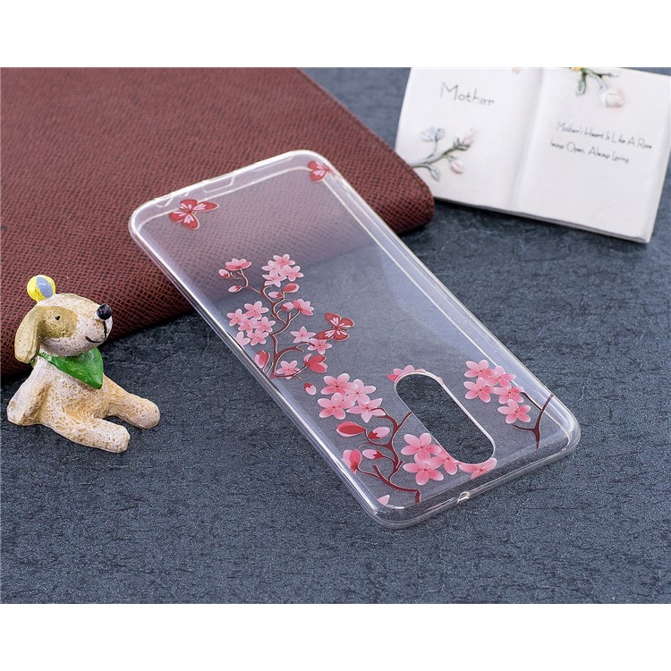 Pattern Printing IMD TPU Shell for Huawei Mate 10 Lite / nova 2i / Maimang 6 / Honor 9i (India) - Flowers and Butterflies-5
