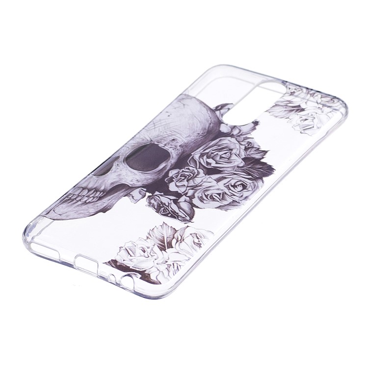 Pattern Printing IMD TPU Phone Case for Huawei Mate 10 Lite / nova 2i / Maimang 6 / Honor 9i (India) - Skull and Flowers-2