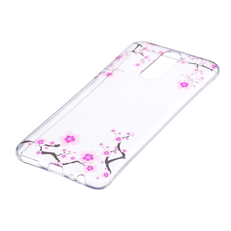 Pattern Printing IMD TPU Phone Shell for Huawei Mate 10 Lite / nova 2i / Maimang 6 / Honor 9i (India) - Plum Blossom-2