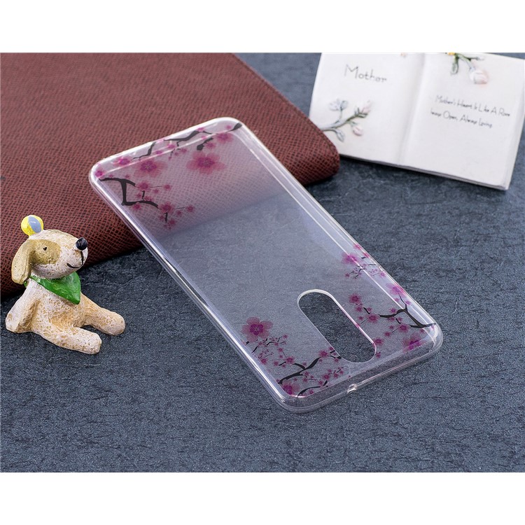 Pattern Printing IMD TPU Phone Shell for Huawei Mate 10 Lite / nova 2i / Maimang 6 / Honor 9i (India) - Plum Blossom-5