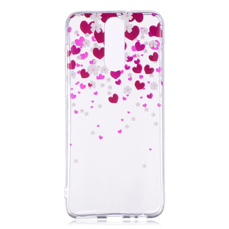 Pattern Printing IMD TPU Back Case for Huawei Mate 10 Lite / nova 2i / Maimang 6 / Honor 9i (India) - Hearts Pattern-1