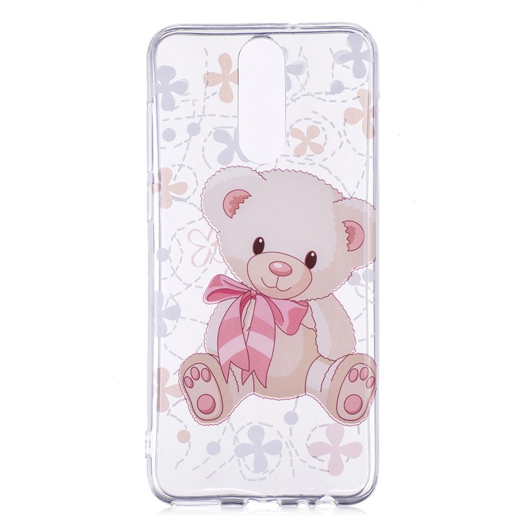 Pattern Printing IMD TPU Back Shell for Huawei Mate 10 Lite / nova 2i / Maimang 6 / Honor 9i (India) - Adorable Bear-1