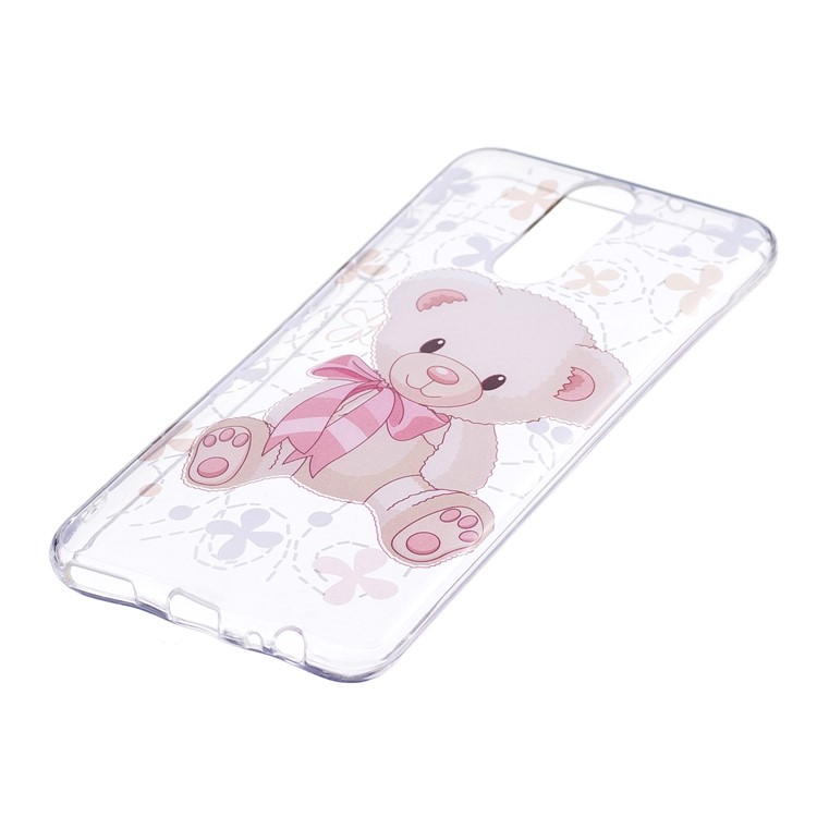 Pattern Printing IMD TPU Back Shell for Huawei Mate 10 Lite / nova 2i / Maimang 6 / Honor 9i (India) - Adorable Bear-2