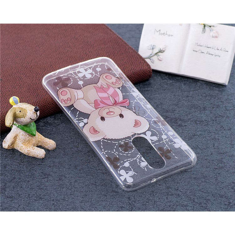 Pattern Printing IMD TPU Back Shell for Huawei Mate 10 Lite / nova 2i / Maimang 6 / Honor 9i (India) - Adorable Bear-5