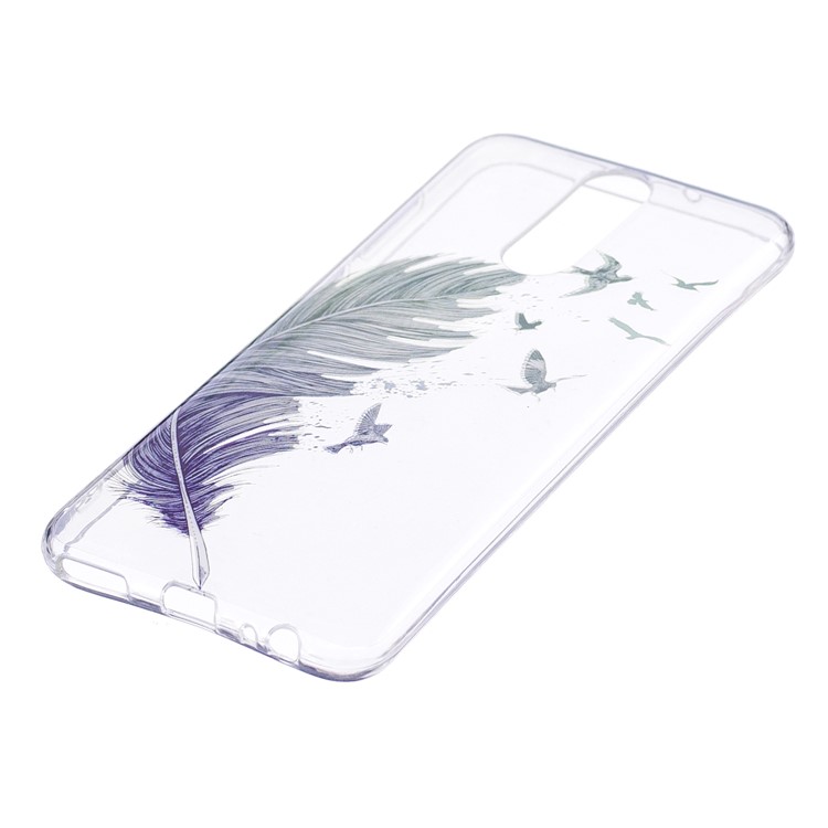 Pattern Printing IMD TPU Protective Case for Huawei Mate 10 Lite / nova 2i / Maimang 6 / Honor 9i (India) - Feather Pattern-2