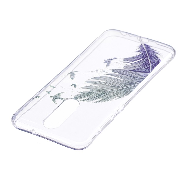 Pattern Printing IMD TPU Protective Case for Huawei Mate 10 Lite / nova 2i / Maimang 6 / Honor 9i (India) - Feather Pattern-3
